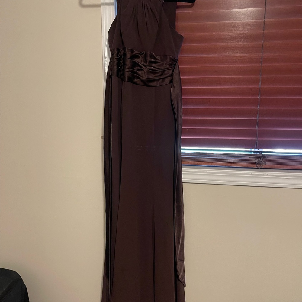 David's bridal chocolate brown formal dress
